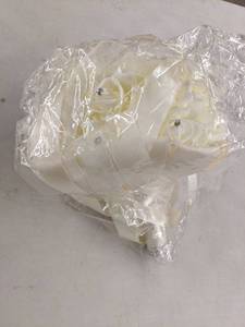 lot 36441 image: Royal Brands Wedding Bouquet Bridesmaid Flowers Im Cream With Rhinestones