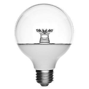 lot 36453 image: Ecosmart 40w Equivalent Soft White G25 Clear Led Dimmable Instant On Indoor Light Bulb