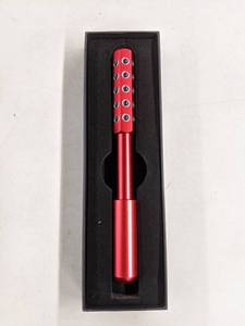 lot 42506 image: BC Germanium Face Beauty Roller, Facial Firming, Uplifting Beauty Tool,Durable Aluminium Handle with 97.99% Upgraded Germanium Stone, Red, Portable