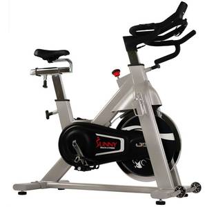 lot 3689 image: Sunny Health and Fitness 44LBS Flywheel Belt Drive Commercial Indoor Cycling Bike