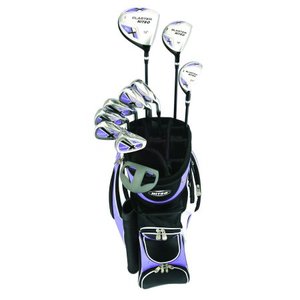 lot 43506 image: Womans Right-Handed Golf Set - Nitro Womans Blaster Golf Set Steel and Graphite with Bag and Rainhood - 13 years and up