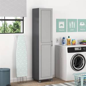 lot 43508 image: SystemBuild Kendall 16 Utility Storage Cabinet, Gray