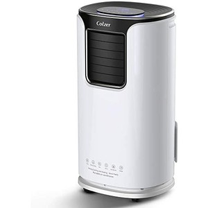 lot 43538 image: Colzer 14,000 BTUS Portable Air Conditioner,Window AC Unit Air Cooler, Dehumidifier with Timer,Sleep Mode and 4 Fan Functions Speeds for Rooms up to 300 Sq .ft,Remote Control & Washable Filter (White)