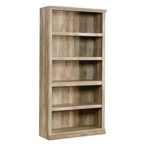 lot 43540 image: Sauder 5-Shelf Bookcase, Lintel Oak finish