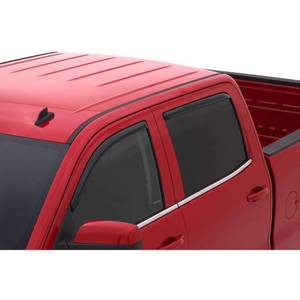 lot 43547 image: Auto Ventshade 194536 In-Channel Ventvisor Window Deflector, 4 Piece for 2014-15 Chevy Silverado & GMC Sierra 150025003500 Crew Cab Pickups ONLY