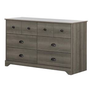 lot 43573 image: South Shore Volken 6-Drawer Double Dresser-Gray Maple