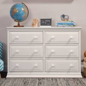 lot 43617 image: Davinci Signature 6-Drawer Double Dresser, White