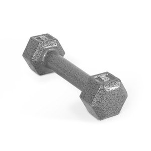 lot 43635 image: CAP Barbell Cast Iron Hex Dumbbells, Pair 5 lbs