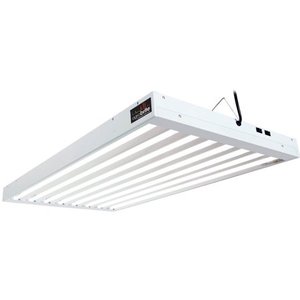 lot 43640 image: Hydrofarm Agrobrite FLT48 T5 Fluorescent Grow Light System, 4 Foot, 8 Tube