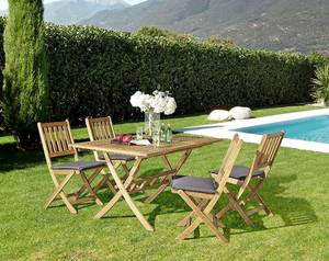 lot 43655 image: Avenue 5 Piece Dinning Set Acacia Wood