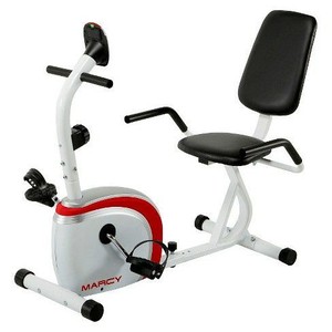 lot 43688 image: Marcy Recumbent Magnetic Exercise Bike with Pulse Monitor (NS-908R)