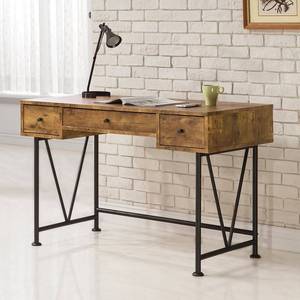lot 43713 image: Coaster Company Writing Desk, Antique Nutmeg, Black