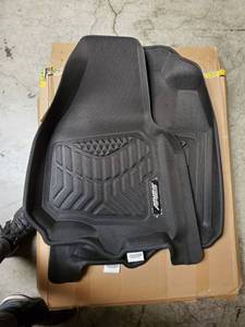 lot 43729 image: ARIES 2803209 StyleGuard XD Black Custom Truck Floor Liners for Ford F-250, F-350, F-450 Super Duty, 1st and 2nd Row