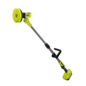 lot 35132 image: RYOBI 18-Volt ONE Cordless Telescoping Power Scrubber (Tool Only) Retail $92.77