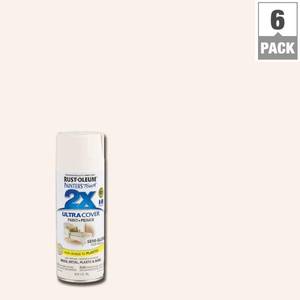 lot 35171 image: Rust-Oleum Painters Touch 2X 12 oz. Ivory Bisque Semi-Gloss General Purpose Spray Paint (6-Pack)