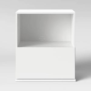 lot 35238 image: 1 Drawer Modular Nightstand White - Room Essentials