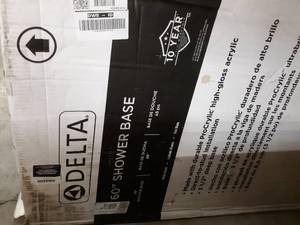 lot 35245 image: DELTA(60 SHOWER BASE).Retail Price 130.00