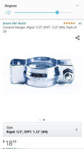 lot 35264 image: #0 Accessories Conduit Hanger Retail Price 18.33