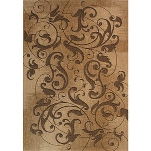 lot 35338 image: Kannapolis Rectangular Brown Transitional IndoorOutdoor Woven Area Rug (Common 8-ft x 10-ft Actual 7.83-ft x 10-ft) retail price $150.00