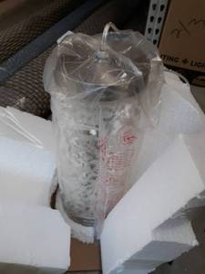 lot 35366 image: euros home glass table lamp retail price $159.00