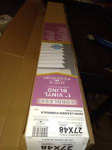 lot 35897 image: cordless vinyl mini blind White 27