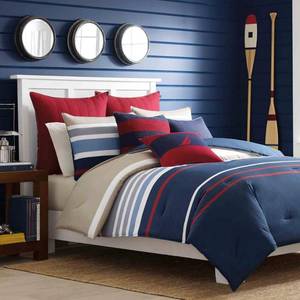 lot 35926 image: Nautica Bradford FullQueen Comforter Set Bedding retail price$149