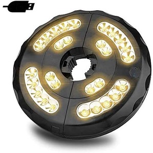 lot 35945 image: Patio Umbrella Light, Rechargeable Outdoor Patio Lights 3 Lighting Modes 28 LED Cordless Umbrella Pole Lights Battery Operated for Patio Umbrellas Camping Tents and Other Outdoor Decoration