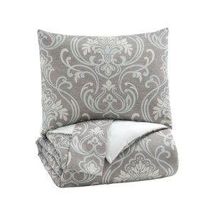 lot 35961 image: Signature Design by Ashley Noel GrayTan King Comforter Set