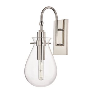 lot 35965 image: Becki Owens Ivy 1-LT Wall Sconce - Polished Nickel - BKO100-PN