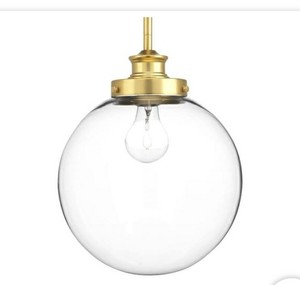 lot 35978 image: Carbon Loft McKinnon 1-Light Orb Pendant - 13.250 x 12.500 x 19.250