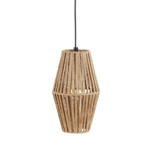 lot 35995 image: 12 Christian Rope Silverwood Pendant Brown - Decor Therapy RETAIL PRICE$68