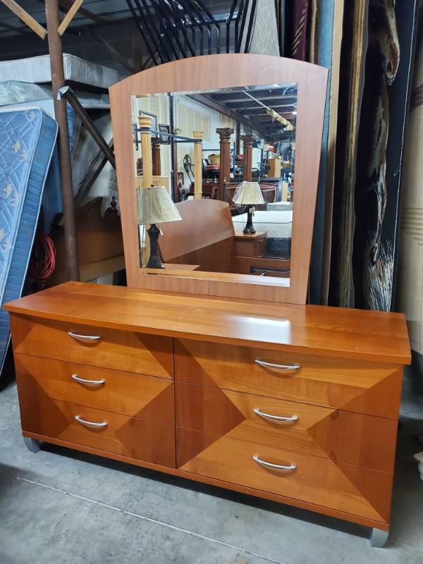 Alf Dresser With Mirror Nebraska Furniture Mart Iron Table And