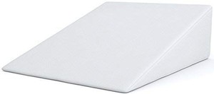 lot 17558 image: FitPlus Premium Wedge Pillow 7 Inches Memory Foam 2 Year Warranty, Acid Reflux Pillow With Removable Cover Dr Recommended