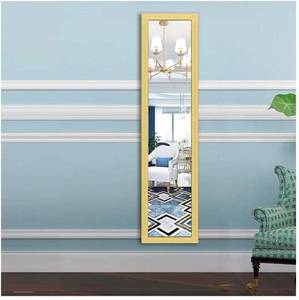 lot 17622 image: Beauty4U Full Length Wall Mirror Float Tile Dressing Mirror for Wall Decor, Gold