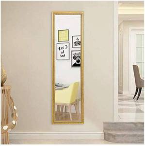lot 17645 image: Beauty4U Door MirrorWall Mirror Float Tile Gold Dressing Mirror for Home Decoration