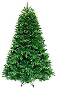 lot 17647 image: lucky cup Artificial Christmas Tree Xmas with Solid Metal Legs Premium Hinged Spruce Full Tree 6FT (Green, 6 FT)