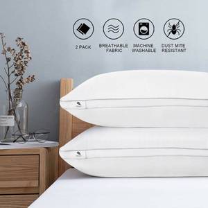 lot 17548 image: viewstar King Size Pillows for Sleeping, Bed Pillows 2 Pack Hotel Quality Pillow, Down Alternative Hypoallergenic Pillows for Side Back Stomach Sleepers, Soft and Supportive Gusseted Pillow (20x36)