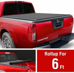 lot 17557 image: MaxMate Soft Roll Up Truck Bed Tonneau Cover for 2005-2019 Nissan Frontier 2009-2014 Suzuki Equator  Fleetside 6 Bed