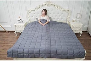 lot 17579 image: ZZZhen Weighted Blanket - High Breath - 6080 20LBs - Quality Heavy Blankets - Calm Sleeping for Adult and Kids, Durable Quilts and Quality Construction