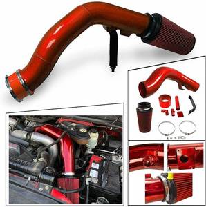 lot 17595 image: SUPERFASTRACING Air Intake Kit for 2003-2007 Ford 6.0L F-250 F-350 Powerstroke Diesel 6.0 Red