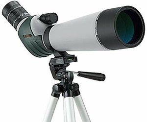 lot 17627 image: ELLTOE 20-60x80mm Porro Prism Spotting Scope with Tripod, 45-Degree Angled Big Eyepiece,Waterproof Fogproof Spotter Scope for Target Shooting Bird Watching Archery Wildlife Scenery (Large)
