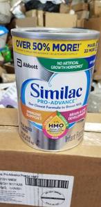 lot 17635 image: Similac Pro-advance Non-gmo Infant Formula With Iron, Powder, 36 Oz (pack Of 3)