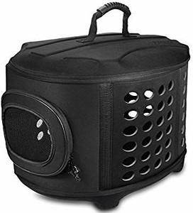 lot 17656 image: FRIEQ 23-Inch Large Hard Cover Pet Carrier - Pet Travel Kennel for Cats, Small Dogs & Rabbits