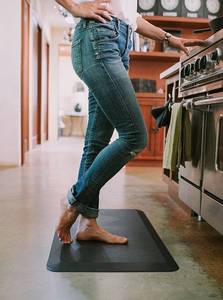 lot 17657 image: Anti Fatigue Comfort Floor Mat by Sky Mats -Commercial Grade Quality Perfect for Standup Desks, Kitchens, and Garages - Relieves Foot, Knee, and Back Pain (20x39x34-Inch, Black)