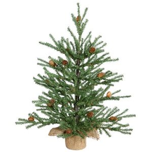 lot 17662 image: 18 Carmel Pine wCones 294T Burlap Base