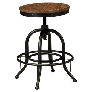 lot 17663 image: Signature Design by Ashley Pinnadel Wood Backless Counter Height Stools - Set of 4