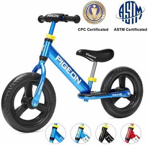 lot 17683 image: FLYING PIGEON FG 1936 Balance Bike for Kids,Lightweight Toddler Balance Bike,Push Bike for 2,3,4,5 Year Old Boys & Girls,Walking Bicycle for Boys