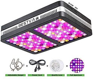 lot 17696 image: BESTVA SAMSUM Series 1200W COB LED Grow Light Full Spectrum Grow Lamp for Hydroponic Indoor Plants Veg and Flower (4 Dim Infrared Rays)