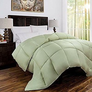 lot 17719 image: Mandarin Home Luxury 100% Rayon Derived From Bamboo Comforter with Goose Down Alternative Fill - All Season Hotel Quality Eco-Friendly Hypoallergenic Comforter - TwinTwin XL - BrownChocolate