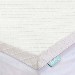 lot 1081 image: RECCI 3-Inch Memory Foam Mattress Topper Cal King, Pressure-Relieving Bed Topper, Memory Foam Mattress Pad with Bamboo Viscose Cover - Removable&Washable,CertiPUR-US(California King Size)